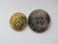 Лот: 5321491. Фото: 2. Бутан , набор из 2 монет 1979... Монеты