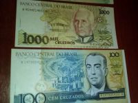 Лот: 10595594. Фото: 3. Бразилия. 4 банкноты UNC ПРЕСС... Коллекционирование, моделизм
