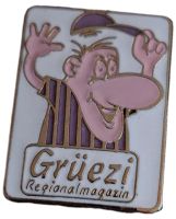 Лот: 24699724. Фото: 3. Значок Gruezi Regionalmagazin... Коллекционирование, моделизм