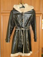 Лот: 1977306. Фото: 2. Кожаная дубленка 46 р-р,. Женская одежда