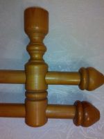 Лот: 7204426. Фото: 2. Гардина деревянная, 165 см, новая... Предметы интерьера