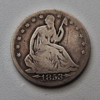 Лот: 21673372. Фото: 5. США 1/2 Доллара 1853 года