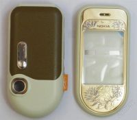 Лот: 14325425. Фото: 2. Корпус Nokia 7373 Gold золото... Запчасти, оборудование