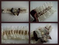 Лот: 3148852. Фото: 2. Подвязка невесты цвет айвори... Свадебная мода