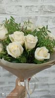 Лот: 4508754. Фото: 4. Букет 15 белая Эквадорская роза... Красноярск