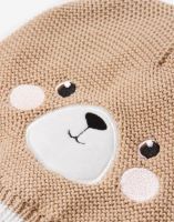 Лот: 17941341. Фото: 3. Бежевая шапка «Медведь» с ушками... Дети растут