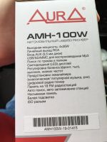 Лот: 15804469. Фото: 2. Продам автомагнитолу Aura amh-100w. Автозвук