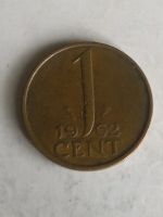 Лот: 16512422. Фото: 2. Нидерланды 1 цент, 1962. Монеты