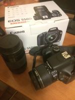 Лот: 8280535. Фото: 3. Canon 550d kit + Canon EF 75-300mm... Фото, видеокамеры, оптика