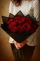 Лот: 25777918. Фото: 2. Букет из 15 роз Эквадор. Цветы, букеты