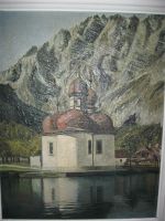 Лот: 5979727. Фото: 2. Церковь на озере Ainsr масло картон... Живопись, скульптура, фото