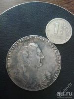 Лот: 15659680. Фото: 2. монета один рубль Анна 1730 год... Монеты