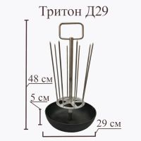 Лот: 24967555. Фото: 3. Тритон для тандыра с чугунной... Красноярск
