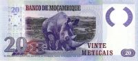Лот: 18127848. Фото: 2. 20 метикал 2011 год. Мозамбик... Банкноты
