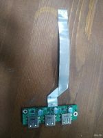 Лот: 16069371. Фото: 2. Плата с USB портами для ноутбука... Комплектующие