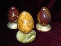 Лот: 8332877. Фото: 2. Яйца с подставкой из оникса большие. Сувениры