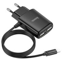 Лот: 22149699. Фото: 2. СЗУ HOCO C82A dual USB port+Lightning... Аксессуары