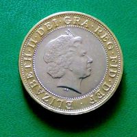 Лот: 2179165. Фото: 2. Великобритания 2 фунта 1999 г... Монеты