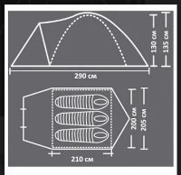 Лот: 14648170. Фото: 7. Палатка Campack tent Mount Traveler...