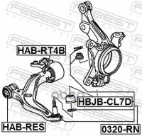 Лот: 21939403. Фото: 2. Hab-Rt4b Febest Сайлентблок Задний... Автозапчасти