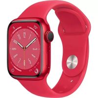 Лот: 19968379. Фото: 3. Apple Watch series 8 red (41mm... Красноярск