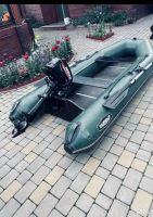 Лот: 24283502. Фото: 3. Лодка пвх с мотором. Авто, мото, водный транспорт