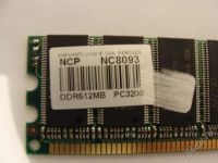 Лот: 1770328. Фото: 2. Оперативная память NCP 512mb DDR1... Комплектующие