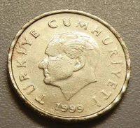 Лот: 10866729. Фото: 2. 50000 лир 1999 Турция. Монеты