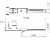 Лот: 20617849. Фото: 2. Клемма разъема SM2.54, штекер... Радиодетали  (электронные компоненты)