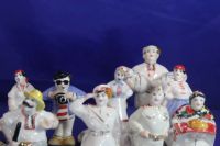 Лот: 23964842. Фото: 5. Фарфоровые статуэтки девять миниатюра...