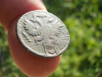 Лот: 14585439. Фото: 2. Чрезвычайно редкая монета-Полушка... Монеты