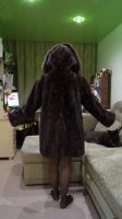 Лот: 8644501. Фото: 7. Натуральная шуба из кусочков норки...