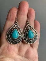 Лот: 20225622. Фото: 4. Серьги под бирюзу.