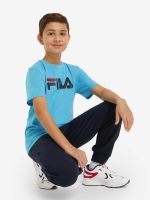 Лот: 22407206. Фото: 3. Футболка для мальчиков FILA, Голубой. Одежда, обувь, галантерея