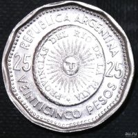 Лот: 13623862. Фото: 2. Экзотика с рубля (17930) Аргентина. Монеты