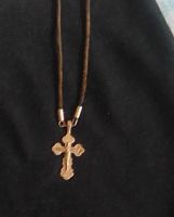 Лот: 15850106. Фото: 2. крестик золотой 4гр крест из розового... Ювелирные изделия, бижутерия, часы