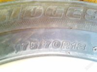 Лот: 831494. Фото: 2. резина Bridgestone,литье Hyundai. Шины, Диски