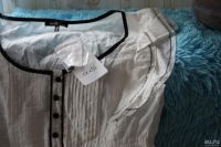 Лот: 10337977. Фото: 3. Блузка кремовая оджи с этикеткой... Одежда, обувь, галантерея