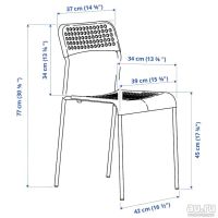 Лот: 12311625. Фото: 14. Стул Адде икеа IKEA, чёрный