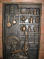 Лот: 17092099. Фото: 3. Витажное каминное панно металл... Домашний быт