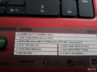 Лот: 10309763. Фото: 5. Ноутбук Acer Aspire 5750G-2454G50Mnrr...