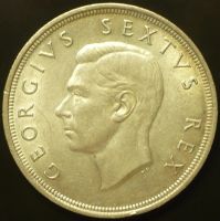 Лот: 9887643. Фото: 2. 5 шиллингов 1949 ЮАР -Георг 6. Монеты