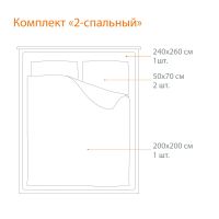 Лот: 25793648. Фото: 2. Комплект постельного белья 2-спальный... Домашний текстиль