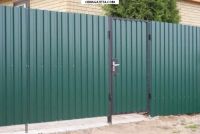 Лот: 3910827. Фото: 2. Ворота распашные из профлиста. Срубы и конструкции
