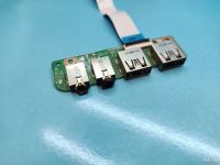 Лот: 18488695. Фото: 2. Б/У плата с разъемами USB, Audio... Комплектующие