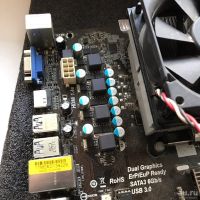 Лот: 13996641. Фото: 3. Материнская плата Asrock A75M-HVS... Компьютеры, оргтехника, канцтовары