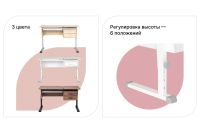 Лот: 24289905. Фото: 2. Ученический стол Hoff Осанка. Детская мебель