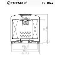 Лот: 20925371. Фото: 2. Фильтр масляный TC-1074 TOTACHI... Автозапчасти