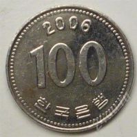Лот: 1089652. Фото: 2. Южная Корея. 100 вон 2006г. Монеты
