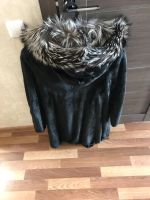 Лот: 18202441. Фото: 3. Шуба норковая с капюшоном из песца. Одежда, обувь, галантерея